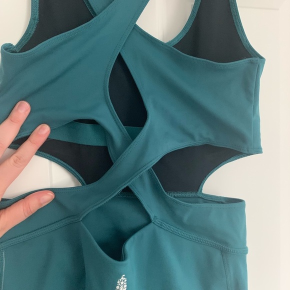 FP Movement by Free People Back It Up Onesie - Size XS - Pacific - NWT - Picture 6 of 7